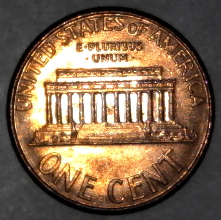 2003-P-Lincoln-Memorial-Cent-With-Nice-Column-Bar-DDR!-To-The-Left